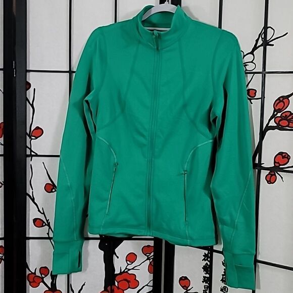Sweaty Betty Therma Boost Running Zip Up Electro Green - Picture 3 of 14